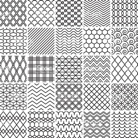 Set Of Simple Lines Patterns Simple Geometric Pattern Line Design