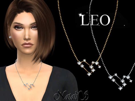 The Sims Resource Leo Zodiac Necklace By Natalis • Sims 4 Downloads