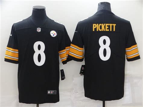 Pittsburgh Steelers 8 Kenny Pickett Black Vapor Limited Jersey Tte