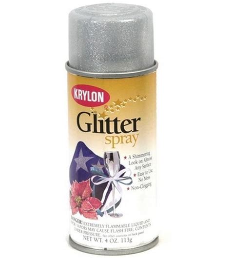 Krylon Aerosol Glitter Sprays 4 Ozsilver Or Gold Glitter Spray