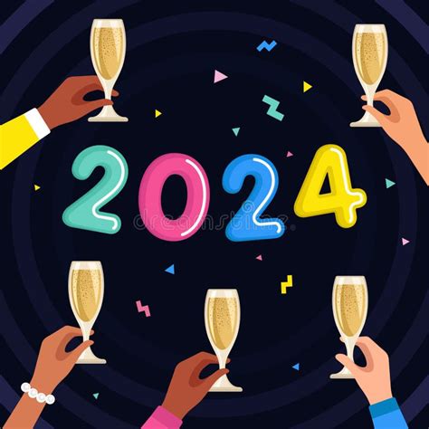 Happy New Year 2024 Stock Illustrations 31631 Happy New Year 2024