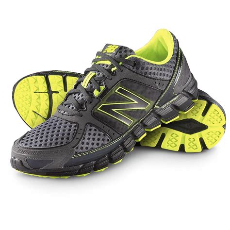Mens New Balance® 750 Running Shoes Gray Yellow 283826 Running