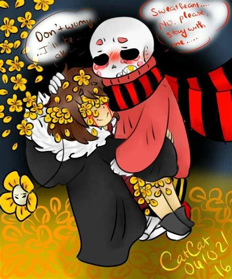 Flowerfell Sans X Flowerfell Frisk Video Games Amino