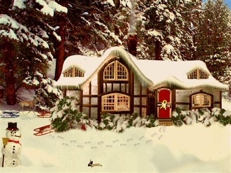 3d Snowy Woodland Cottage Free Download And Software