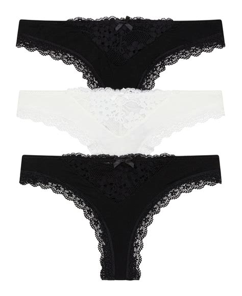 Honeydew Intimates Willow Thong Underwear Set 3 Pieces In Black Lyst