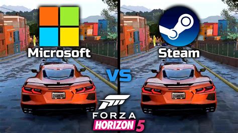 Microsoft Vs Steam Forza Horizon 5 Performance Comparison Youtube
