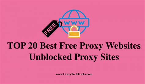 TOP Best Free Proxy Websites Unblocked Proxy Sites