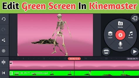 How To Edit Green Screen In Kinemaster Using Chroma Key Use Skelton