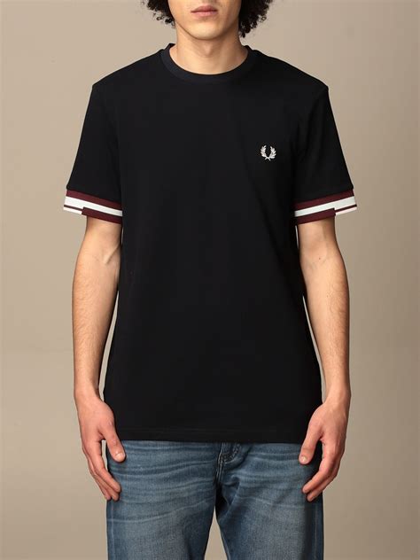 Fred Perry Cotton T Shirt Blue Fred Perry T Shirt M1601 Online On