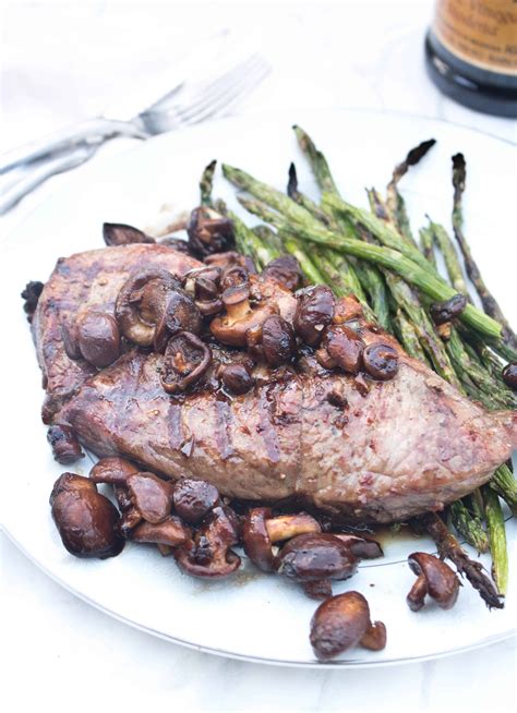 Balsamic Shiitake Mushroom Steaks Served From Scratch