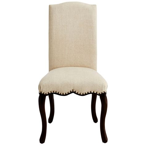 Claudine Flax Dining Chair With Espresso Wood Pier 1 Ivory Dining