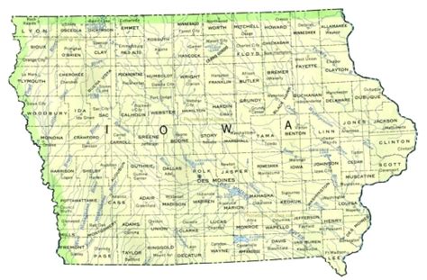 Map Of Iowa By Phone Book Of The