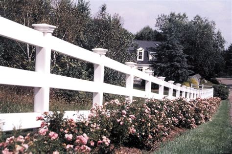 Just in case you were wondering, of course. Vinyl 3-Rail Ranch Rail | Split rail fence, Fence, Rail fence