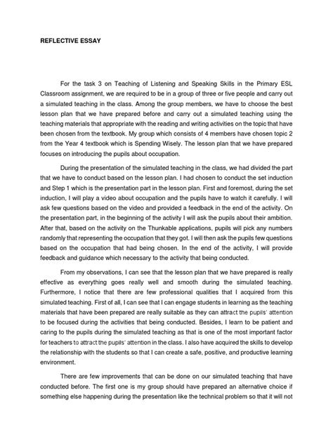Write My Essay For Me Reflective Essay On Classroom Management