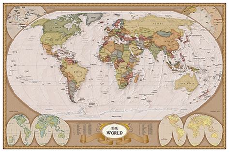 Map Of The World Classic Athena Posters
