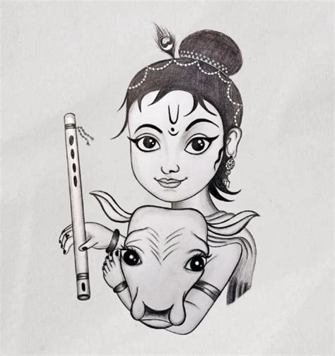 Details More Than 141 Easy Drawing Of Radha Krishna Best Vn