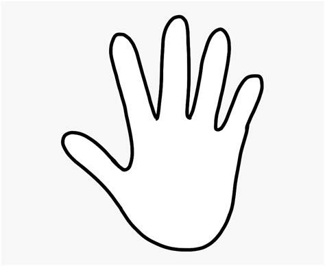 Hand Outline 2 Hands Template Clipart Hand Clipart Black Background