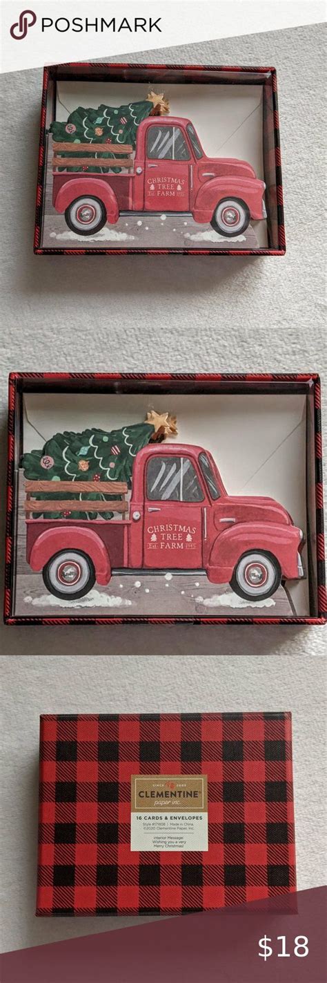 Clementine Paper Inc Christmas Cards Vintage Truck Vintage Christmas Cards Vintage Truck