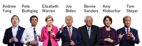 Who Are The Candidates In The Democratic Debate Los Angeles Times