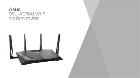 Asus Dsl Ac88u Wifi Modem Router Ac 3100 Dual Band Product