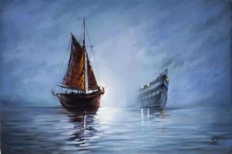 Wooden Abstract Painting Two Ships Are Landing At Rs 4000 In Thane Id