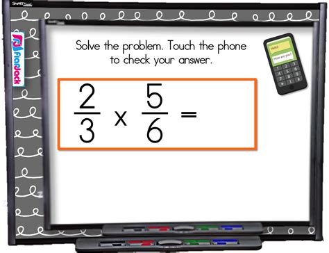 Multiply Divide Fractions Smart Board Game Css 5nfb3 And 5nfb4