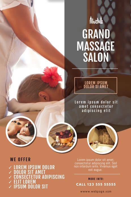 Massage Salon Flyer Template Postermywall