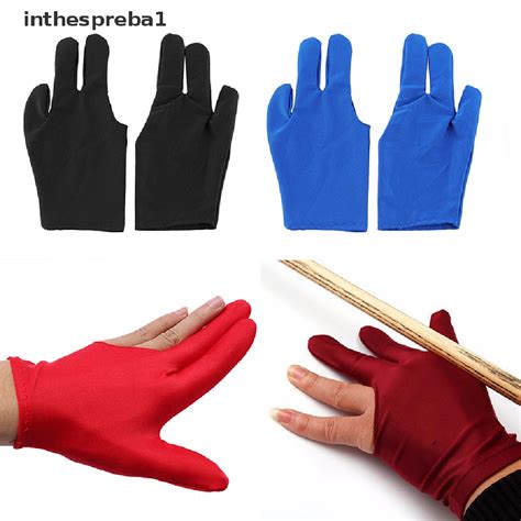 Inthespreba1 Professional 3 Finger Nylon Billiard Gloves Pool Cue