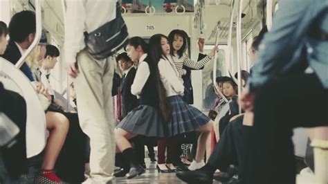 Two Japanese High School Girls Battle For A Seat On A Train In This Ridiculous Psa Video