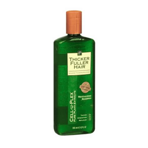 Thicker Fuller Hair Revitalizing Shampoo With Caffeine Energizer 12