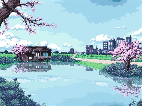 Japanese Pixel Art Wallpapers Top Free Japanese Pixel