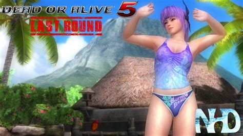 dead or alive 5 last round ayane hotties swimwear [match] [victory] [defeat] [private paradise