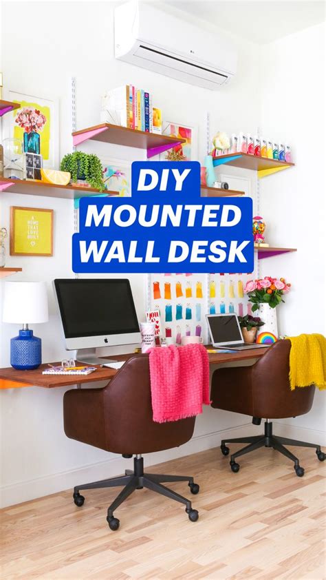 Diy Mounted Wall Desk An Immersive Guide By The Crafted Life