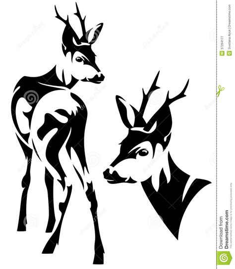 Deer Outline Clipart Black And White Clipground