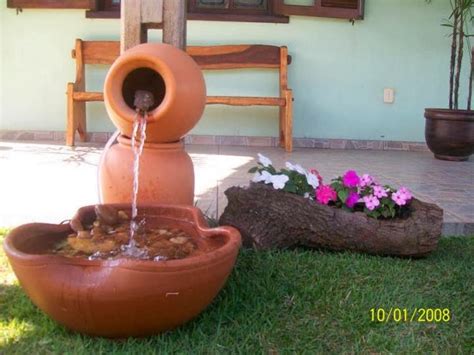 Verde maceteros de barro con orificio de drenaje hecho a mano anforas de barro para jardin para decoración de jardín interior/exterior ø 18.5 cm x h 29 cm. Eliana Paisagismo e Decorações : Enfeites para Jardim ...