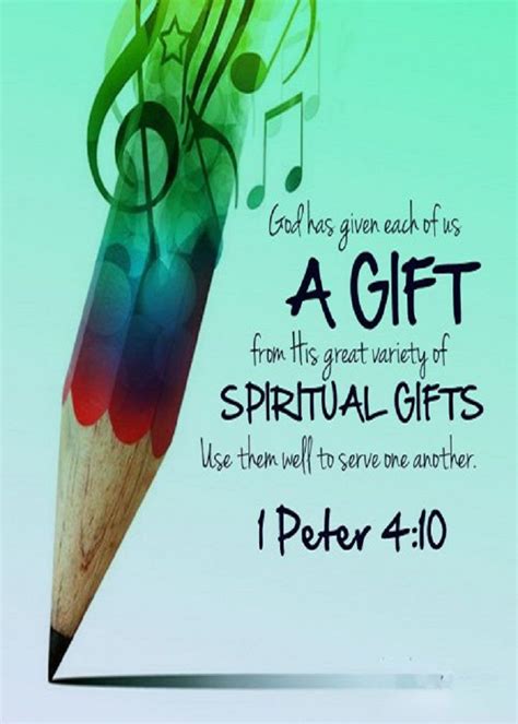 And immediately he went on a journey. 1 Peter 4:10 (NIV) - Each of you should use whatever gift ...