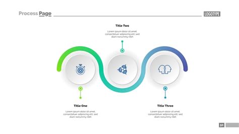 Premium Vector Three Step Process Chart Slide Template