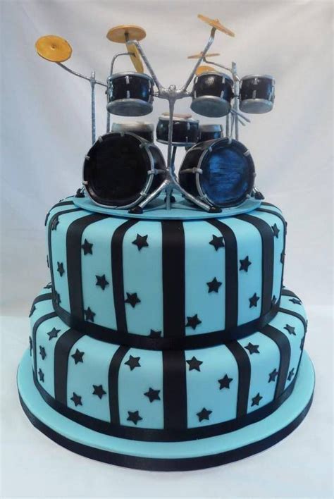 Drum Birthday Drum Cake Drum Birthday Cakes Music Cakes