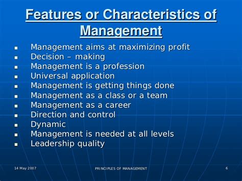 Here are a few characteristic features of the management accounting process. Principles of Management