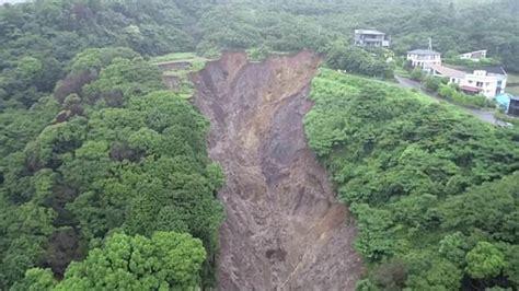 Watch Drone Footage Shows Japans Landslide Destruction With About 80
