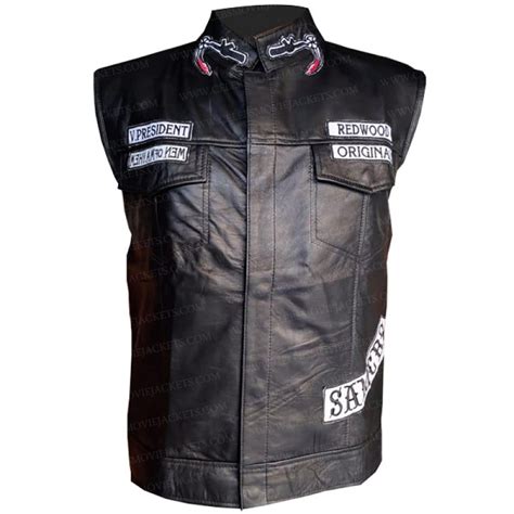 Sons Of Anarchy Vest Jax Teller Vest For Bikers Celebs Movie Jackets