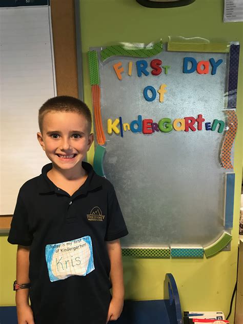 First Day Of Kindergarten Kindergarten Blog
