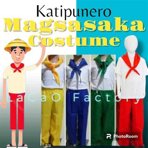 LACAO S Magsasaka Costume Katipunero Costume Filipino Attire Linggo Ng Wika Lazada PH