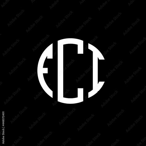 Fci Letter Logo Design Fci Letter In Circle Shape Fci Creative Three