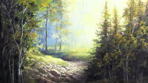 Sunlit Riverbed Landscape Painting Art Youtube