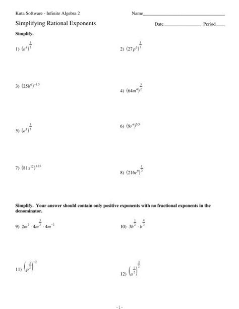 Multiplying Exponents Worksheet Answers Bmp Tools