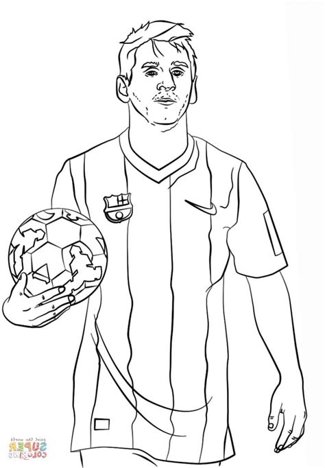 Coloriage De Messi A Imprimer Coloriage Messi En Ligne Gratuit Imprimer