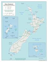 Map New Zealand Admin 2006 S 