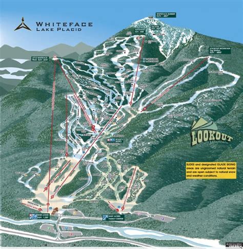 Whiteface Lake Placid Trail Map Liftopia
