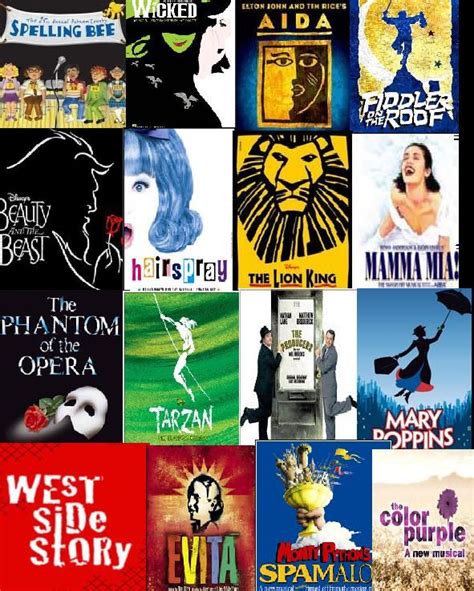 Broadway Shows Collage